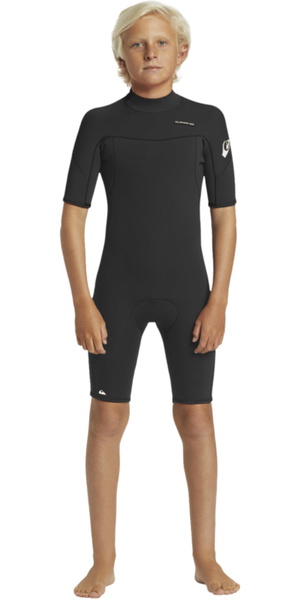 2026 Quiksilver Junior Everyday Sessions 2mm Back Zip Shorty Neopreno EQBW503025 - Black